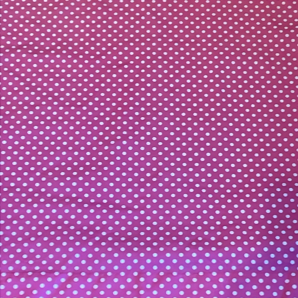 Set of 2 pink polka dot Pottery Barn blackout curtains.  For one window.